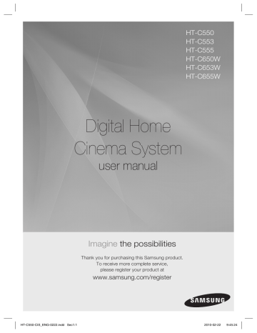 Samsung HT-C555 User Manual | Manualzz