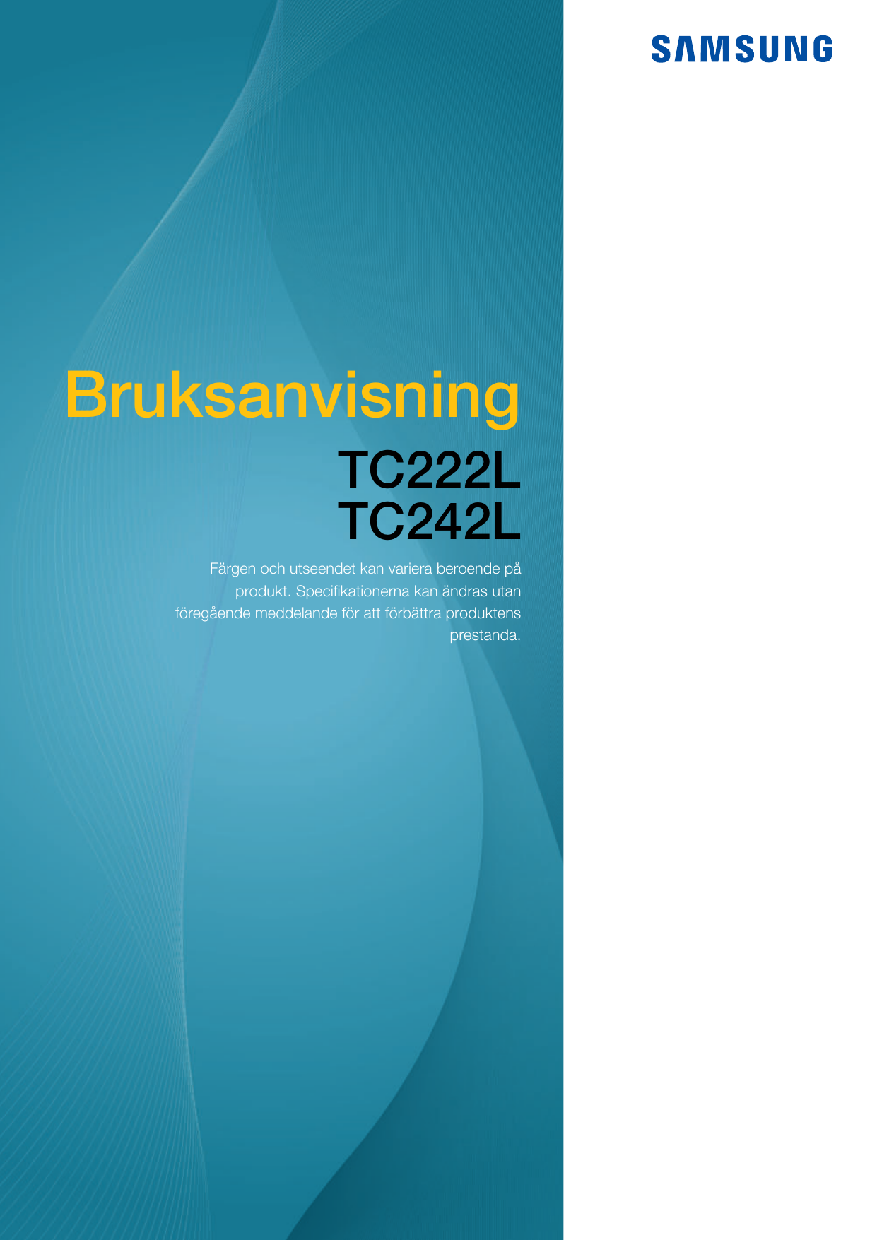 Samsung Tc222l Bruksanvisning Manualzz Com