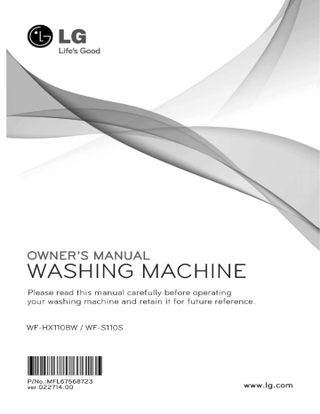LG WF-HX110BW | Manualzz