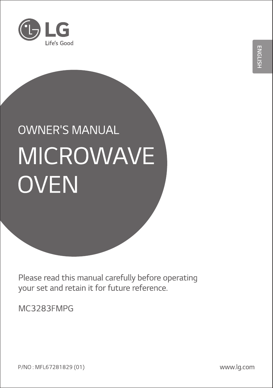 lg microwave oven mc3283fmpg