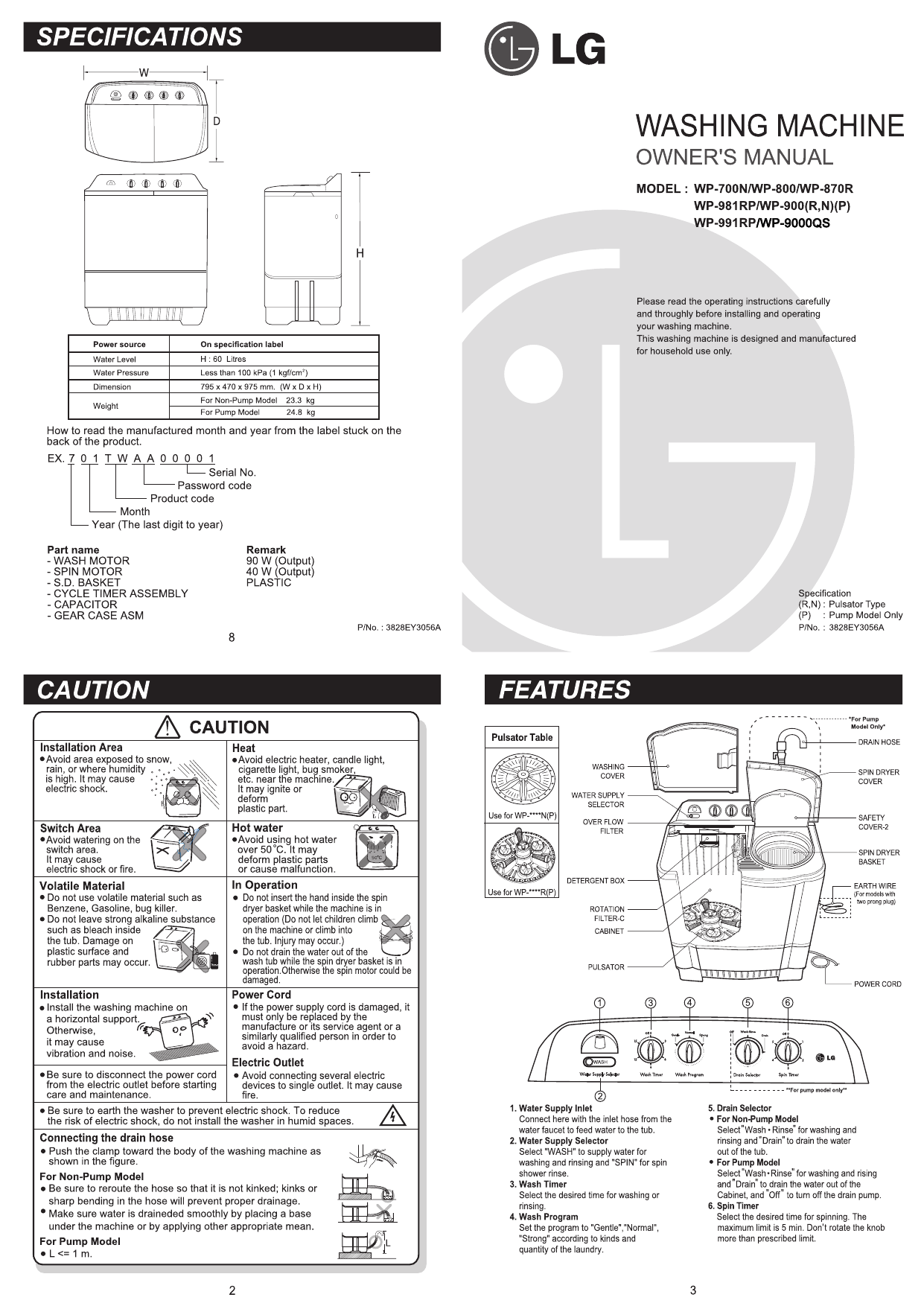 Lg Wp 9000qs User Manual Manualzz