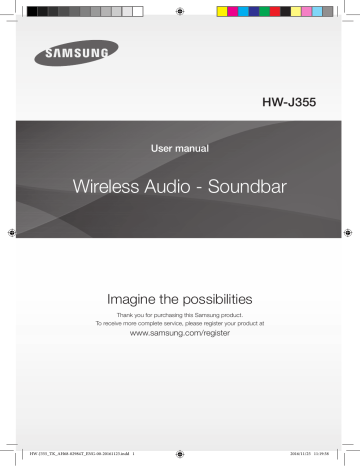Samsung HW-J355 User manual | Manualzz