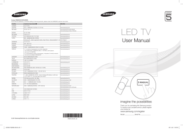 Samsung UE27D5000NW 27'' UE27D5000NW Series 5 Full HD LED TV Manuel utilisateur | Manualzz
