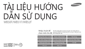 Samsung WB50F Hướng dẫn sử dụng | Manualzz