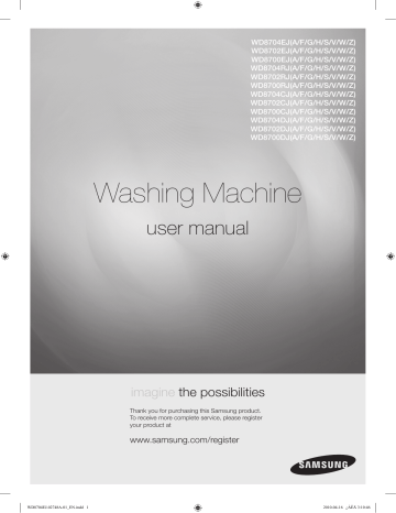 Samsung WD8704EJA 8/5kg Air Refresh Washer Dryer User Manual | Manualzz