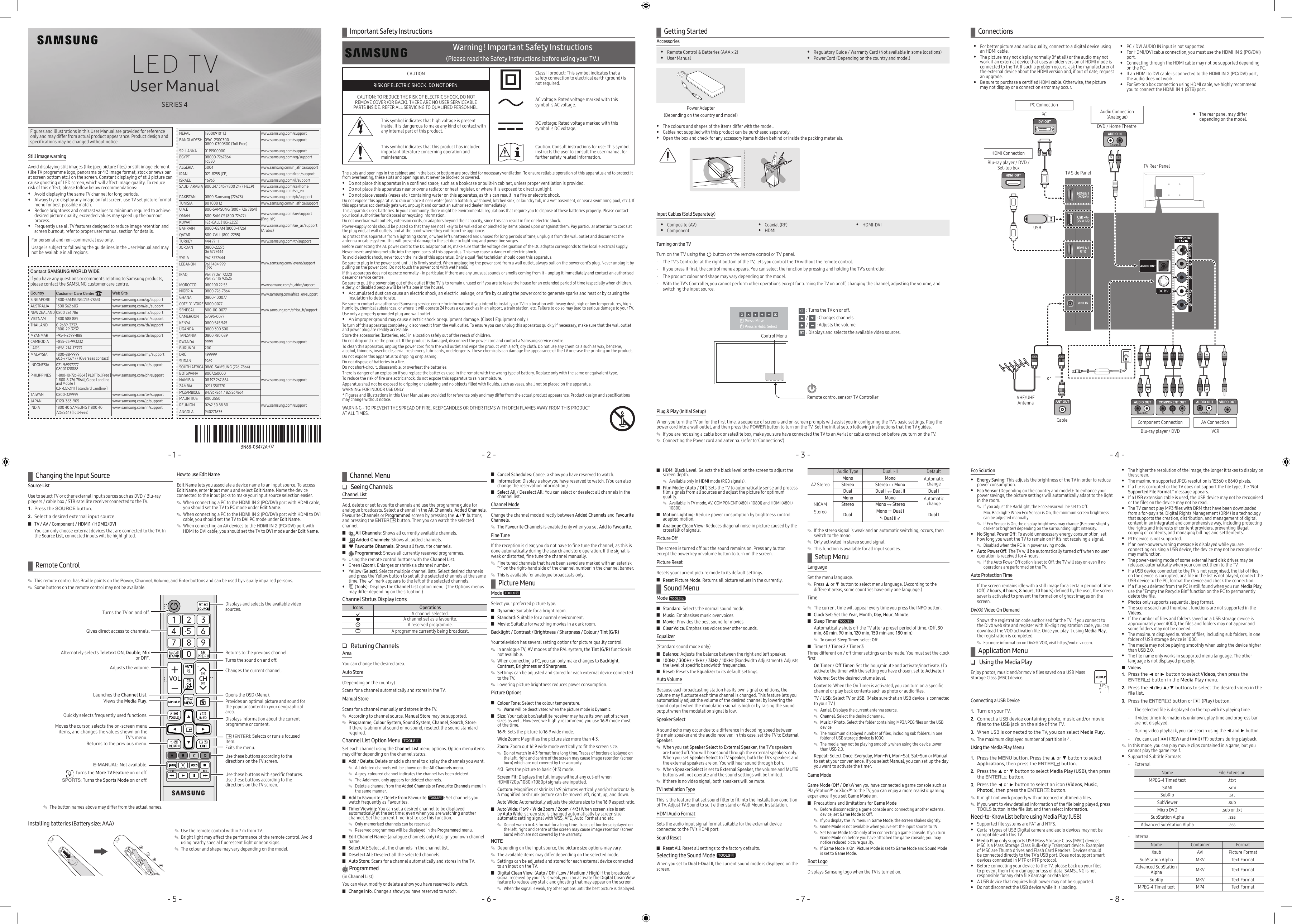 Samsung Ua32j4003dr User Manual Manualzz