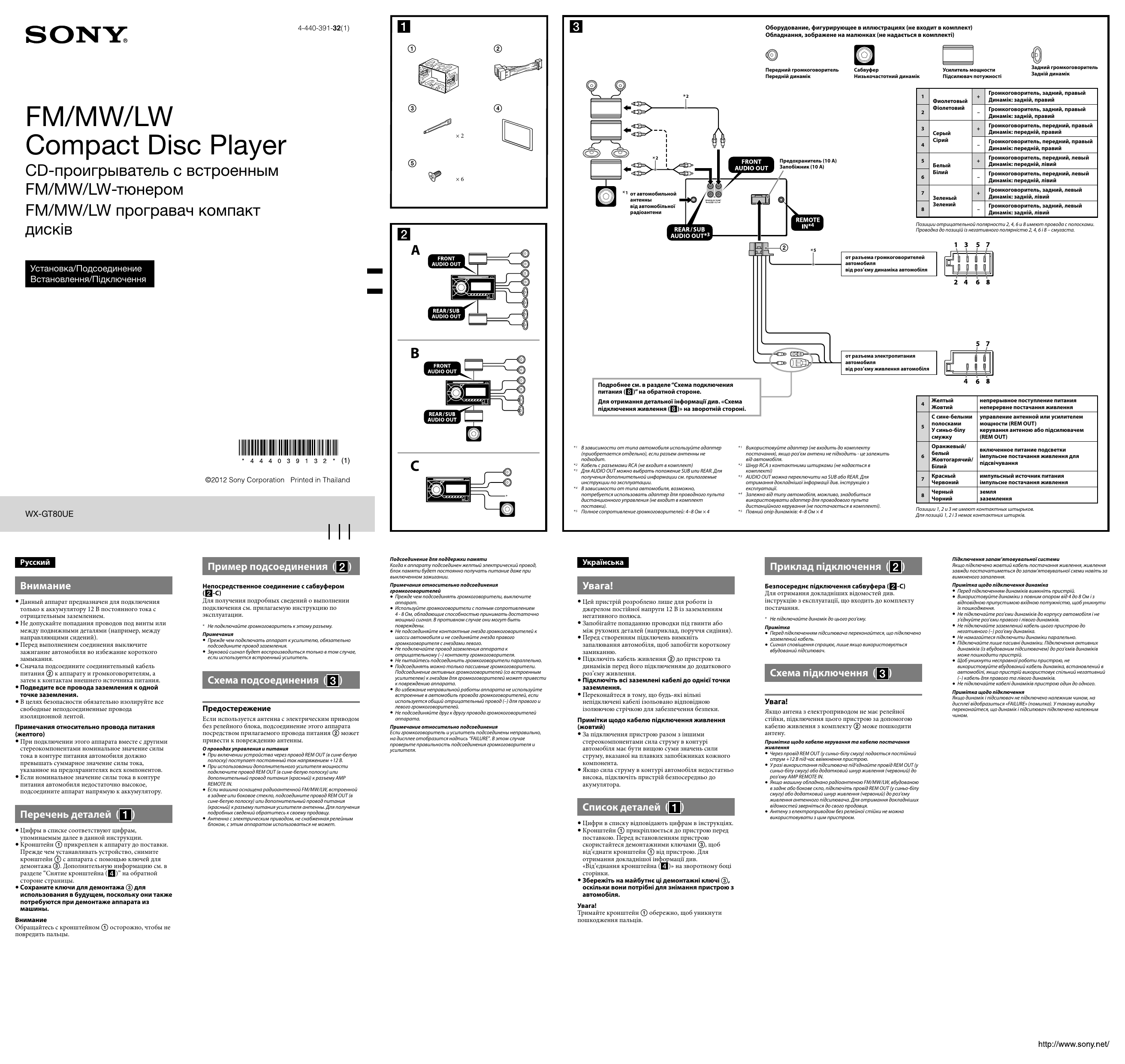 Магнитола sony xr c33r инструкция на русском