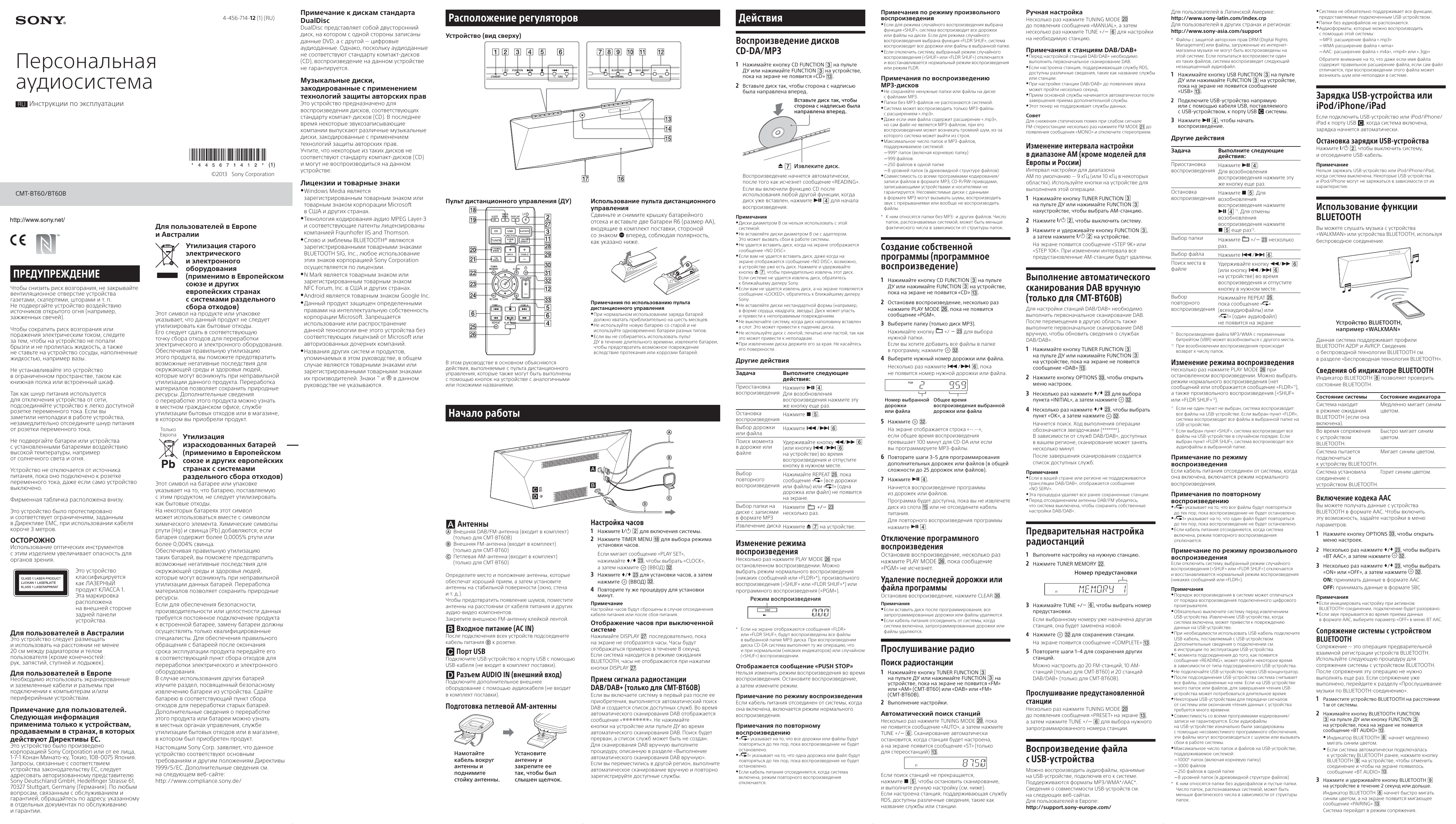 Pdf instruction. Sony CMT-v9 схема. Sony CMT BT 60 антенна. Тион пульт управления инструкция. Titanium s60 инструкция.