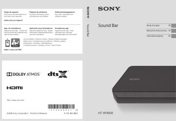 Uso de la función Control por HDMI. Sony HT-XF9000 | Manualzz