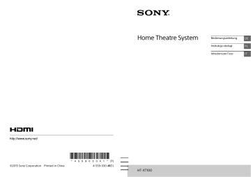 Sony HT-XT100 Sound base per TV a 2.1 canali con tecnologia Bluetooth® Istruzioni per l'uso | Manualzz