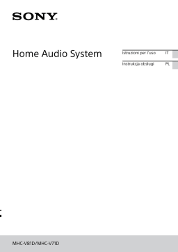Sony MHC-V81D/V71D Manuale: AI Chat & PDF Download