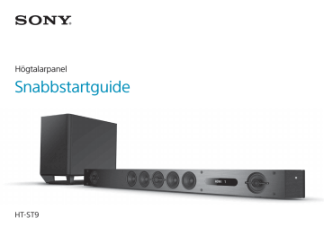 Sony HT-ST9 7.1-kanalig soundbar med Wi-Fi®/Bluetooth® Bruksanvisning | Manualzz