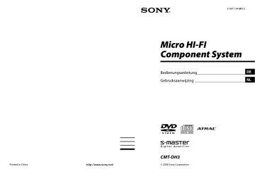Sony CMT-DH3  Bedienungsanleitung | Manualzz