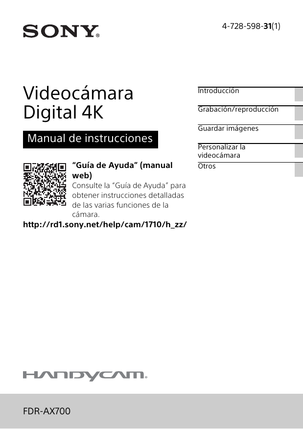 Fuente de alimentación Sony ax53 4k handycam fdr-ax53 fdr-ax33 fdr-axp33 hdr-pj620 adaptador de CA