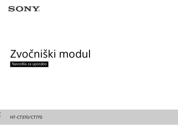 Sony HT-CT370 2.1-kanalni zvočniški modul s povezavo Bluetooth Navodila za uporabo | Manualzz