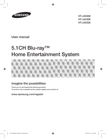 Samsung 藍光家庭影院組合ht J4500k User Manual Manualzz