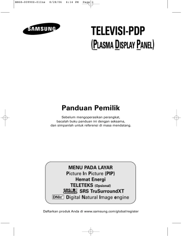 Samsung PS-50P7H Panduan pengguna | Manualzz