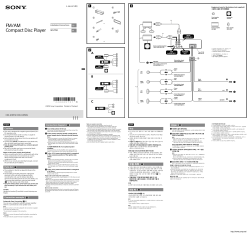 Sony Cdx G1050u Installation Guide Operating Instructions Manualzz 