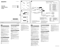 Sony DSX-A35U - Инструкция По Установке, Инструкция По.