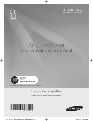 Samsung AR24KCSDGWKNGU Installation manual | Manualzz