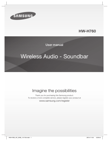Samsung HW-H760 User Manual | Manualzz