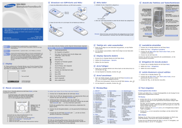 Samsung SGH-M600 Benutzerhandbuch | Manualzz