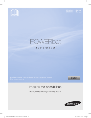 Samsung VR9000 ROBOT VC with Cyclone Force, 70 Watt User Manual (Windows 7) | Manualzz