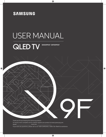 Samsung 65'' 2018 Q9F 4K Smart QLED TV User Manual | Manualzz