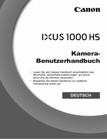 Canon IXUS 1000 HS Benutzerhandbuch | Manualzz