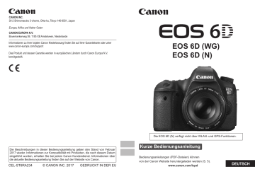 Canon EOS 6D Bedienungsanleitung | Manualzz