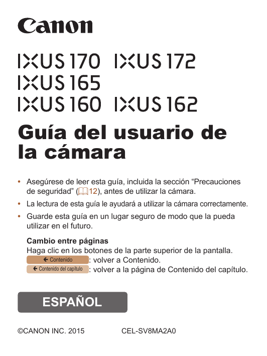 Canon IXUS 160 Manual de usuario | Manualzz