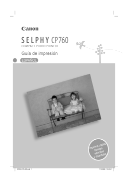 Manual SELPHY CP760: Impresión de fotos desde tarjetas de memoria, cámaras, móviles y ordenadores
