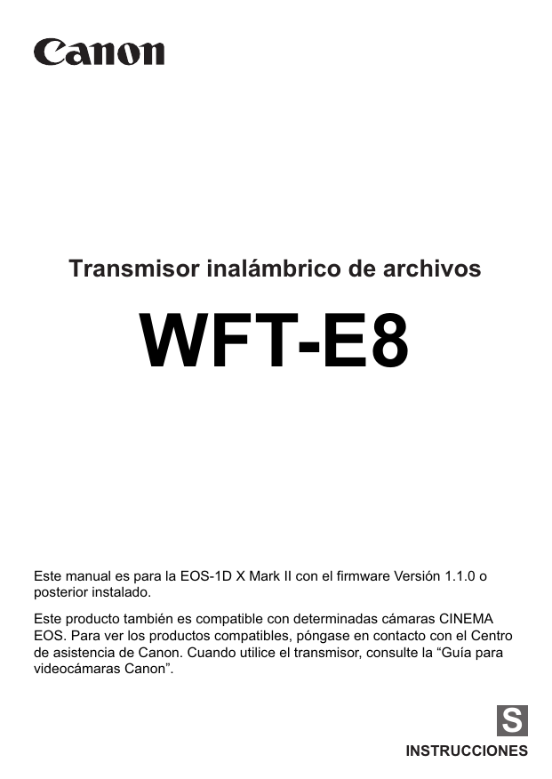 Canon Wft E8 User Manual Manualzz