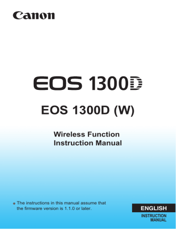 Canon EOS 1300D User manual | Manualzz