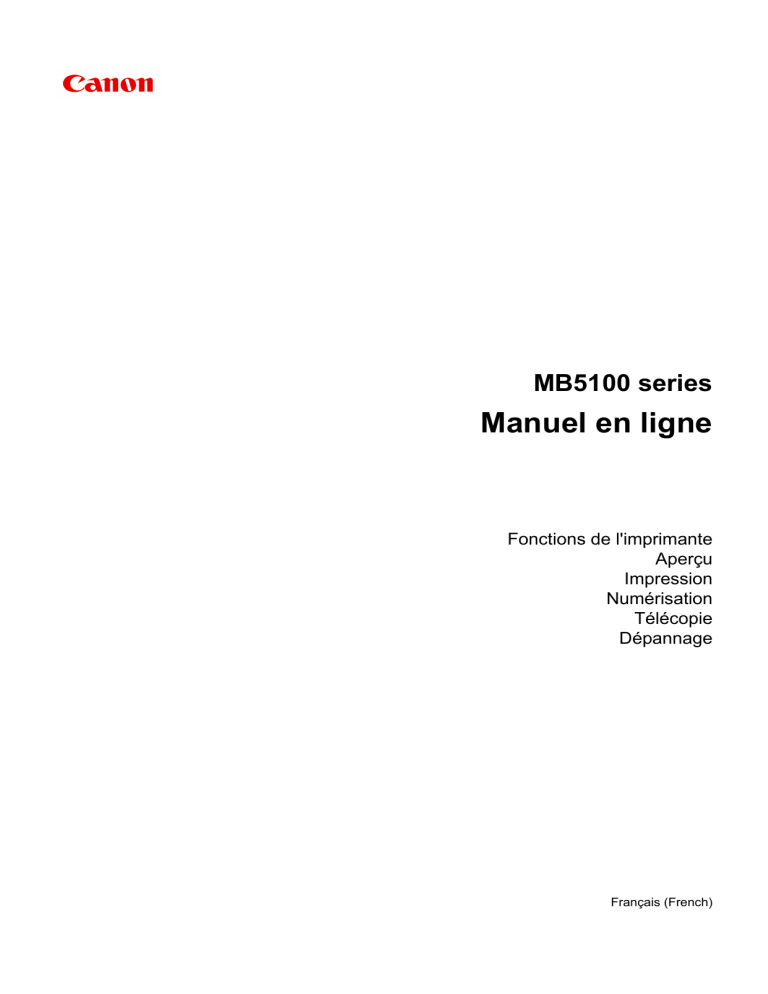 Canon MAXIFY MB5150, MAXIFY MB5140 User manual | Manualzz