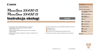 Canon PowerShot SX432 IS Instrukcja obsługi | Manualzz