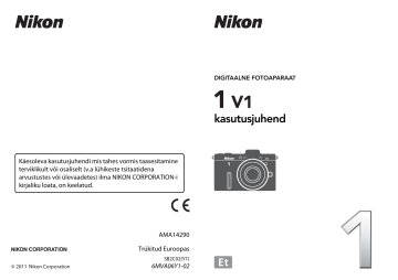 Fotode vaatamine. Nikon Nikon 1 V1 | Manualzz