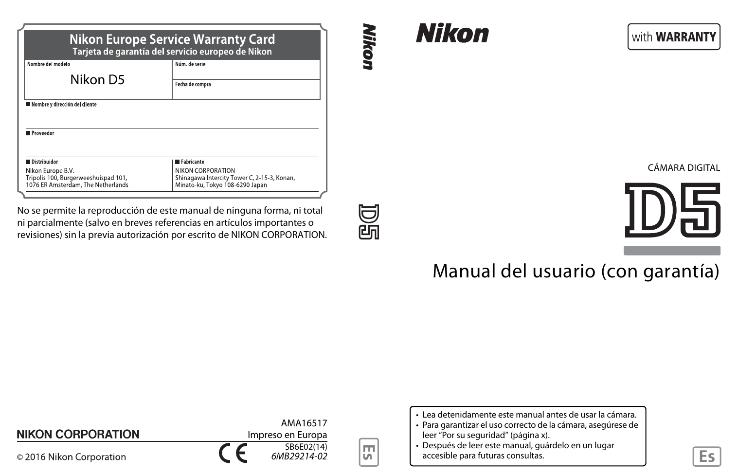 Nikon D5 User Manual Manualzz