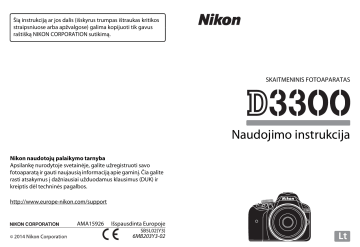 Nikon D3300 Naudojimo Instrukcija Manualzz