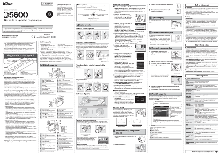 Nikon D5600 User manual | Manualzz