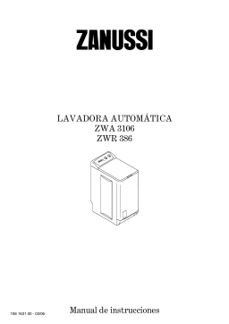 Manual de Usuario Zanussi ZWA3106