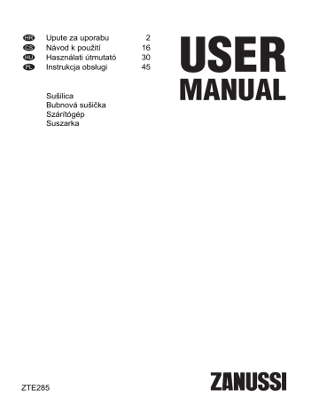 ZANUSSI ZTE285 Használati utasítás | Manualzz