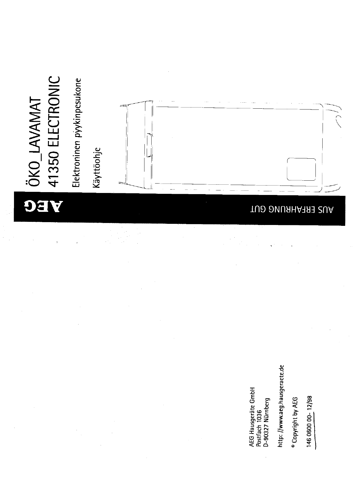 Aeg Lav User Manual Manualzz