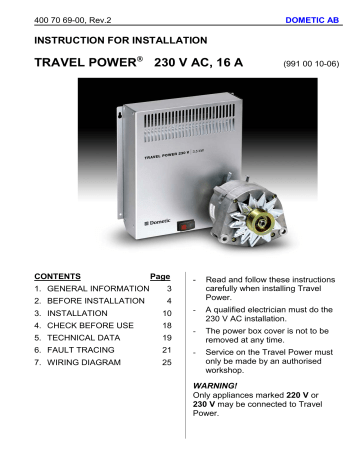 Dometic Gfa2303 User Manual Manualzz Dometic Gfa2303 User Manual Manualzz, Ford 3000 Generator Wiring Diagram Pdf