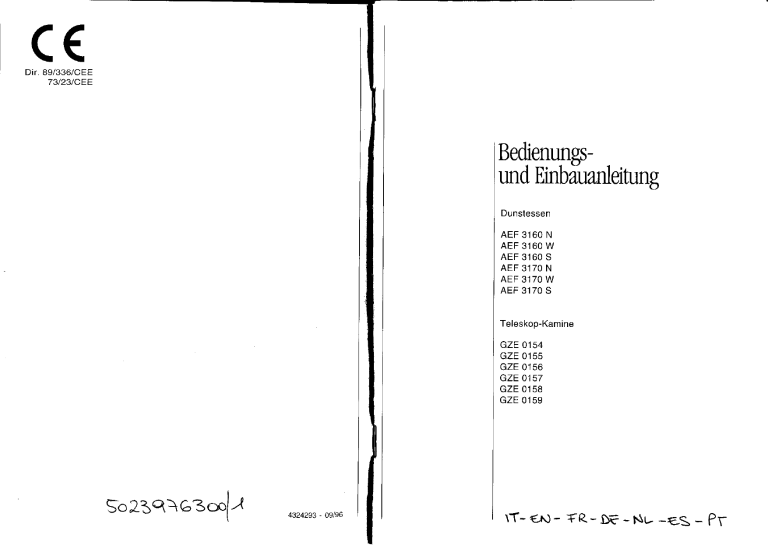 Alno Ae 603 E User Manual Manualzz