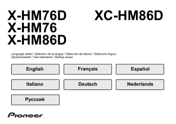 Pioneer X-HM76D Instruction manual | Manualzz