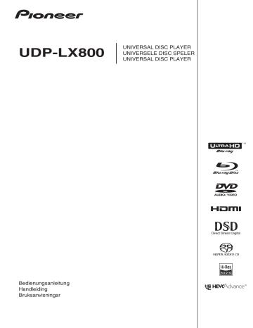 Pioneer UDP-LX800 user manual | Manualzz