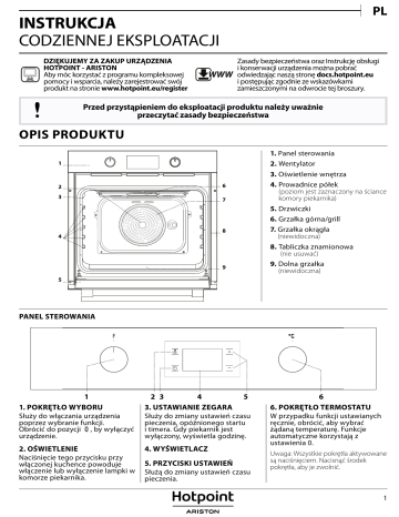 HOTPOINT/ARISTON FA5 844 JC IX HA Instrukcja | Manualzz