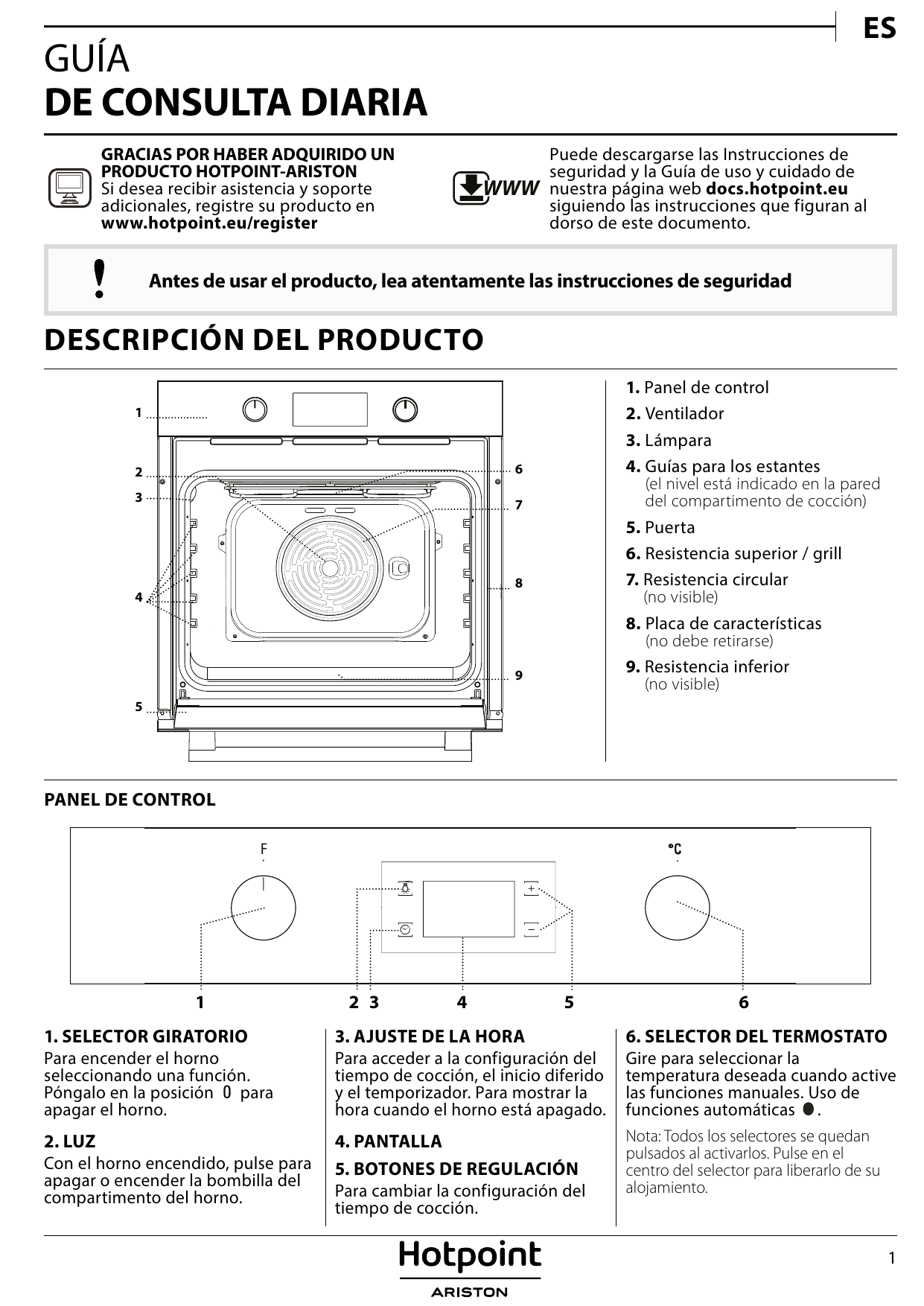 HOTPOINT/ARISTON FA2 841 JH WH HA Guía del usuario | Manualzz
