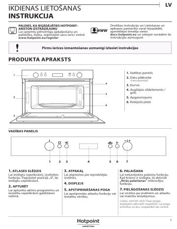 HOTPOINT/ARISTON MD 664 IX HA Lietotāja rokasgrāmata | Manualzz